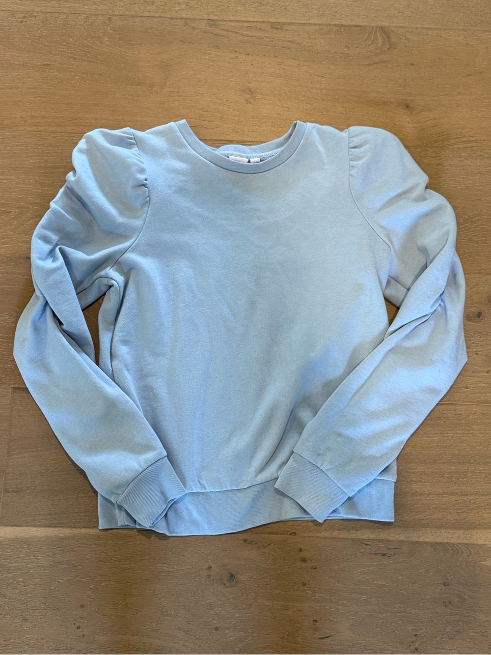 GAP puff sleeve sweatshirt SMALL baby blue